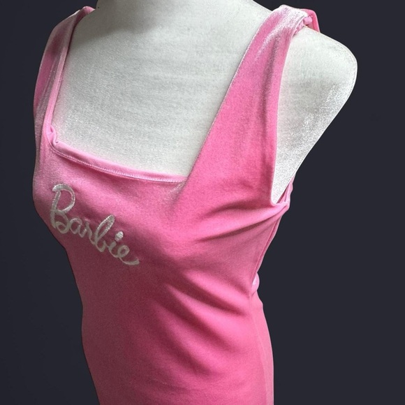 Forever 21 Barbie Pink Velvet Cosplay Halloween Mini Dress Women’s Medium NWT - Picture 4 of 9